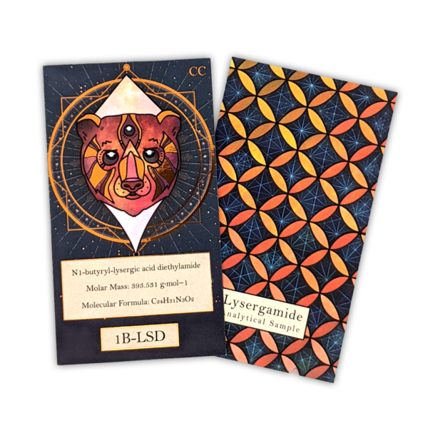 1B-LSD-front-back 1B-LSD 125mcg Blotters